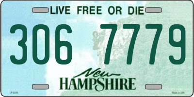 NH license plate 3067779