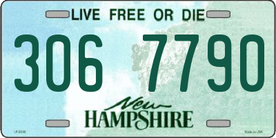 NH license plate 3067790