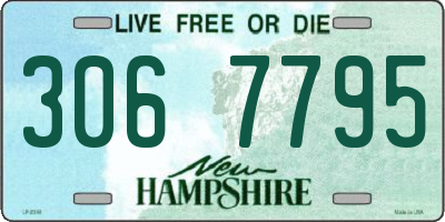 NH license plate 3067795