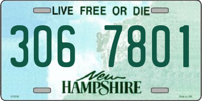 NH license plate 3067801