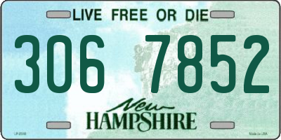 NH license plate 3067852