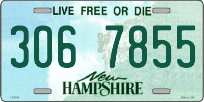 NH license plate 3067855