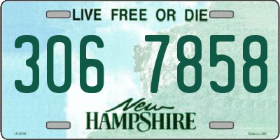 NH license plate 3067858