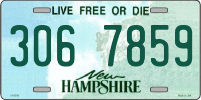 NH license plate 3067859