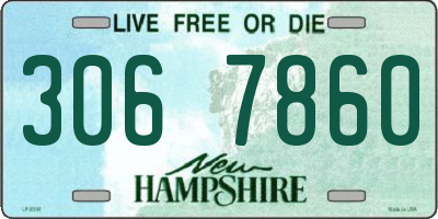 NH license plate 3067860
