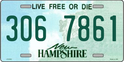 NH license plate 3067861