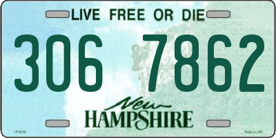 NH license plate 3067862
