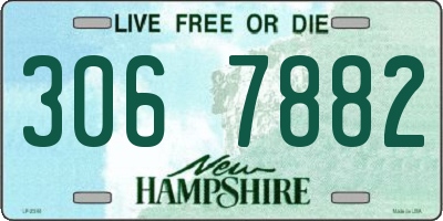 NH license plate 3067882