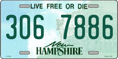 NH license plate 3067886