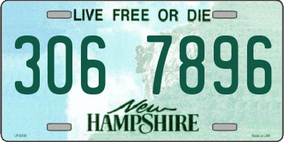 NH license plate 3067896