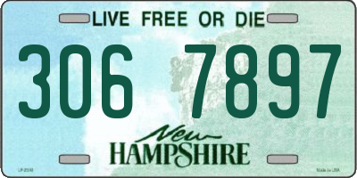 NH license plate 3067897