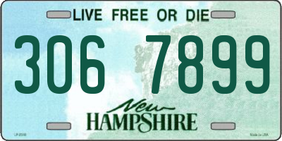 NH license plate 3067899