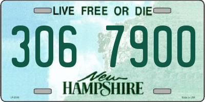 NH license plate 3067900