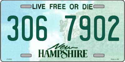 NH license plate 3067902