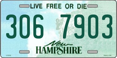 NH license plate 3067903