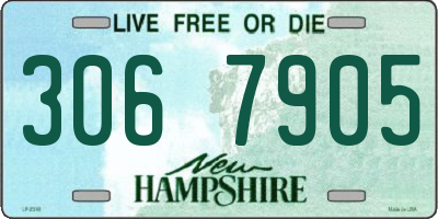 NH license plate 3067905