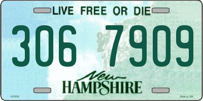 NH license plate 3067909