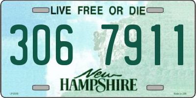 NH license plate 3067911