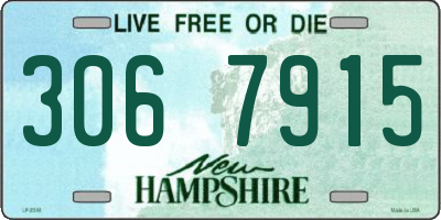 NH license plate 3067915