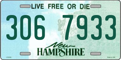NH license plate 3067933