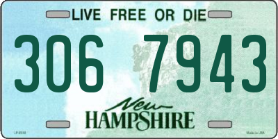 NH license plate 3067943