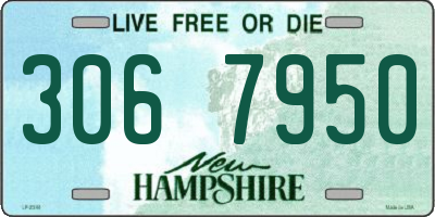 NH license plate 3067950