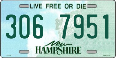 NH license plate 3067951
