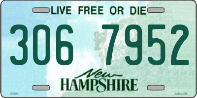 NH license plate 3067952