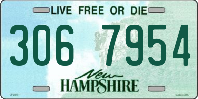 NH license plate 3067954
