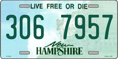 NH license plate 3067957