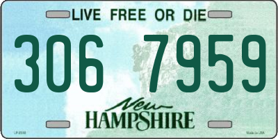 NH license plate 3067959