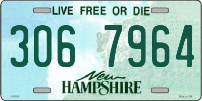 NH license plate 3067964