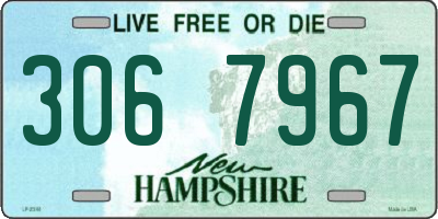 NH license plate 3067967