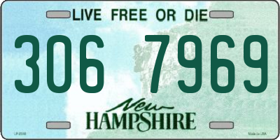 NH license plate 3067969