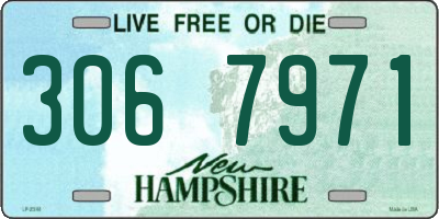 NH license plate 3067971