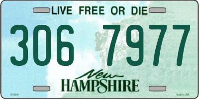 NH license plate 3067977