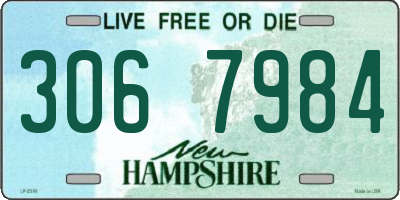 NH license plate 3067984