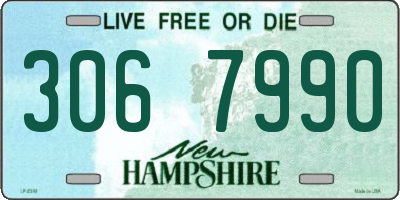 NH license plate 3067990