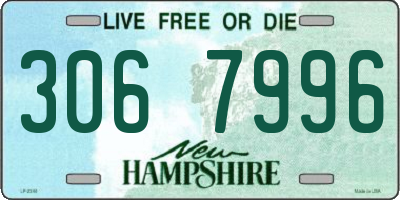 NH license plate 3067996