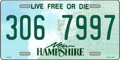 NH license plate 3067997