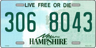 NH license plate 3068043