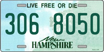NH license plate 3068050
