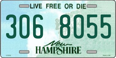 NH license plate 3068055