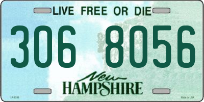 NH license plate 3068056