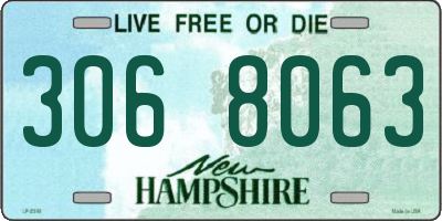 NH license plate 3068063