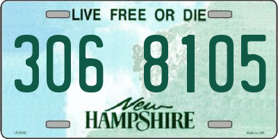 NH license plate 3068105