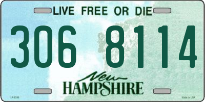 NH license plate 3068114