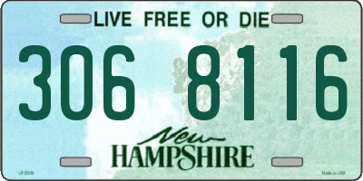 NH license plate 3068116