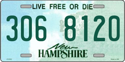 NH license plate 3068120