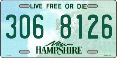 NH license plate 3068126